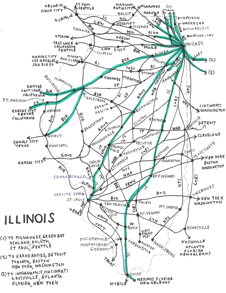 Illinois Travel By Rail 1950   Illinois 768x994 